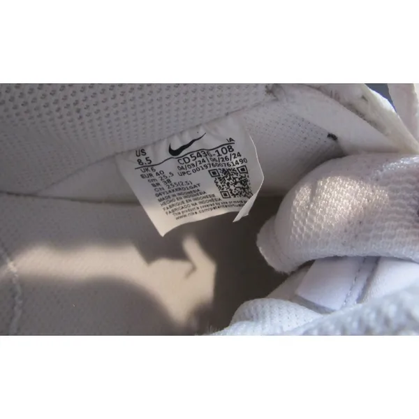Nike Court Vision Mid White Metallic Silver Women's Size 8.5 CD5436-108 - Image 4