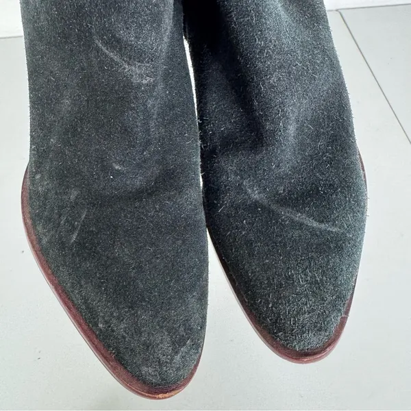 Sam Edelman Blake Black Suede‎ Ankle Bootie With Block Heel Size 6.5 - Image 4