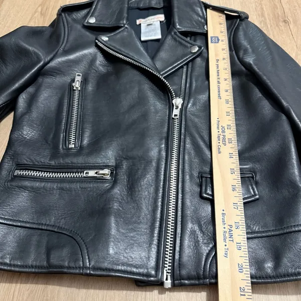 RARE Paul & Joe "Buffy" Lamb Moto Leather Jacket‎ saint Laurent look alike Biker - Image 7