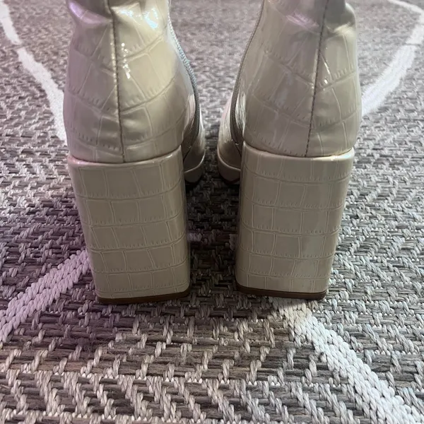 Vivianly Chunky Heel Ankle Boot Sz 9 - Image 8