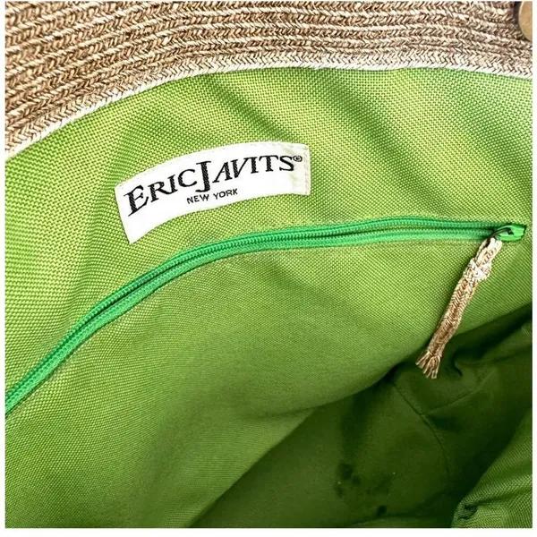 Eric Javits New York Squishee Tote Bag Tan - Image 5