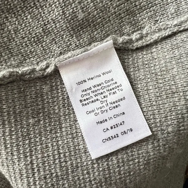 Talbots Sweater Blazer in Merino Wool XP Plus Petite Grey - Image 5