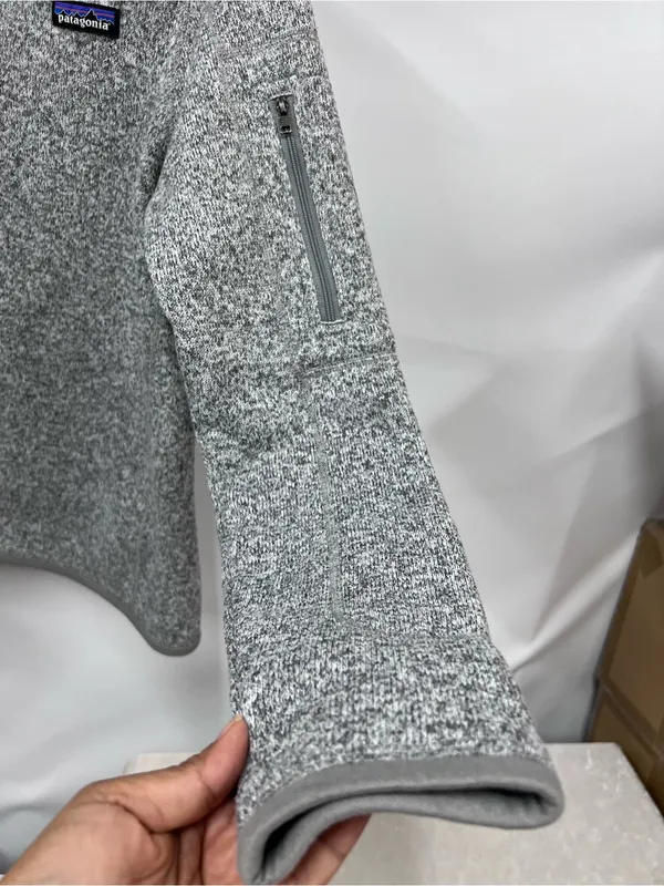 Patagonia Better Sweater Womens Medium‎ Gray Hiking Outdoors 1/4 Zip Gorpcore - Image 9