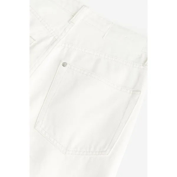 ✨H&M White Wide Ultra High Sz 6 White Jeans✨ - Image 5