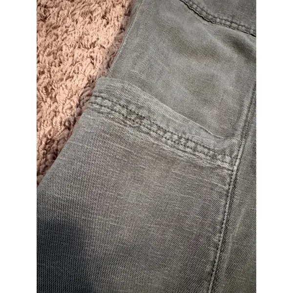 C&C California Linen Blend Jogger Pants Women's Small Green Pull On‎ Ankle Tie - Image 3