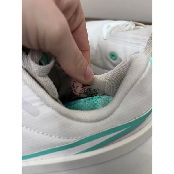 Nike Air Max Furyosa Womens 11 White Teal Purple Sneakers CZ1639-100‎ - Image 4
