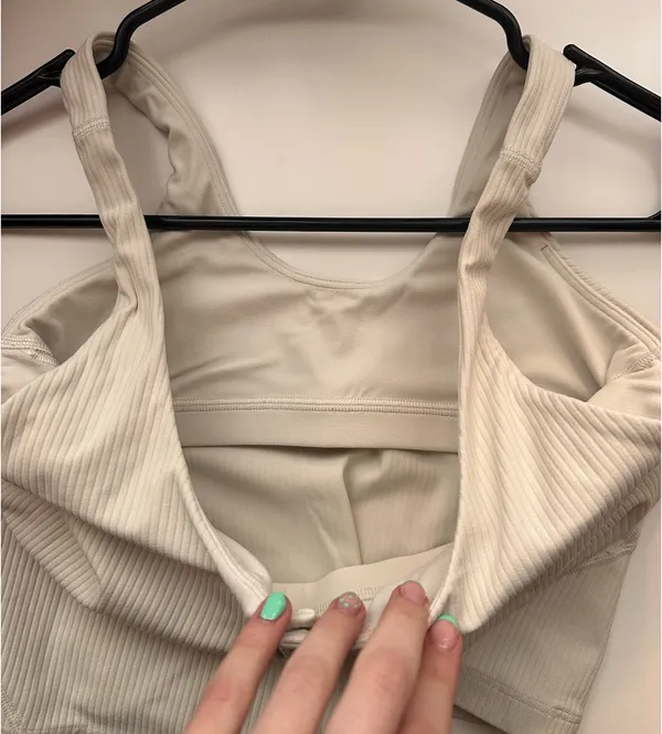 Lululemon Cream Ribbed Align Tank - Image 4