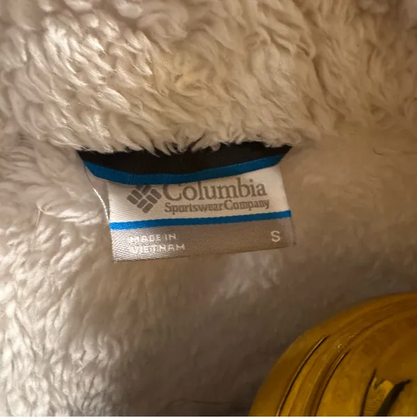 Columbia White Teddy Jacket Plush Fleece - Image 3