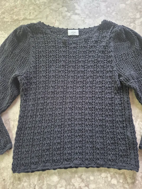 Wilfred aritzia winter Black Sour long sleeve knitted Sweater black size Medium - Image 4