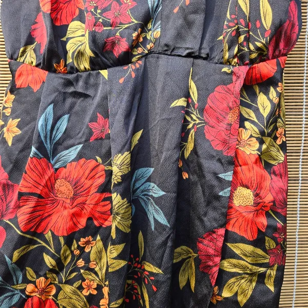 NEW Sweet Lemon Floral Print Halter Neck Maxi Dress - Image 9