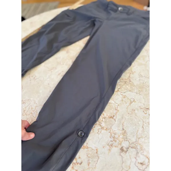 Eddie Bauer Womens Gray Convertible Roll-Up hiking Pants Size 2 With Pockets Nyl - Image 7