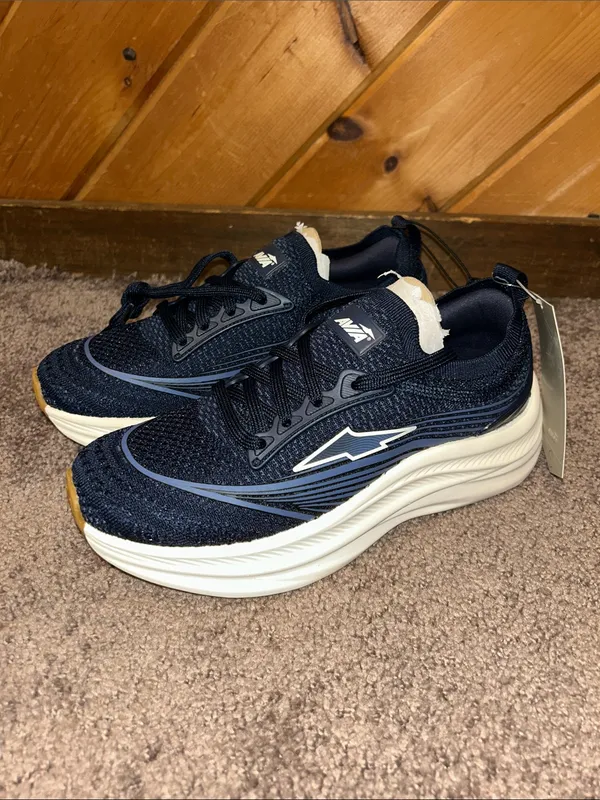 Avia Navy blue Knit Laceup Sneakers NWT - Image 2