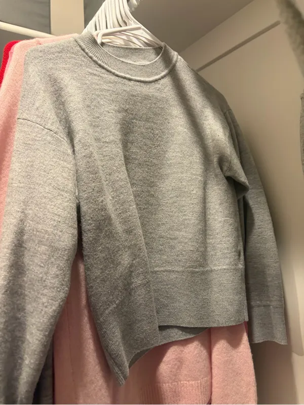Madewell Light Gray Crewneck Sweater - Image 2