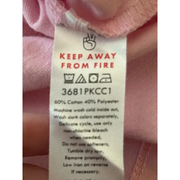 Strawberry shortcake pink cotton nightgown medium sleepwear lounge - Image 4