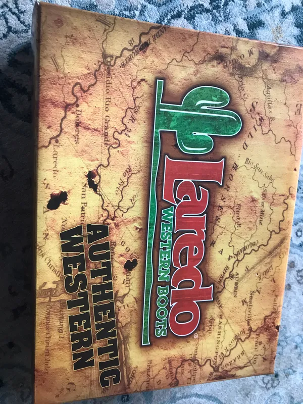 Laredo Knee High Tooled Western Cowgirl Cowboy Boots - Image 3