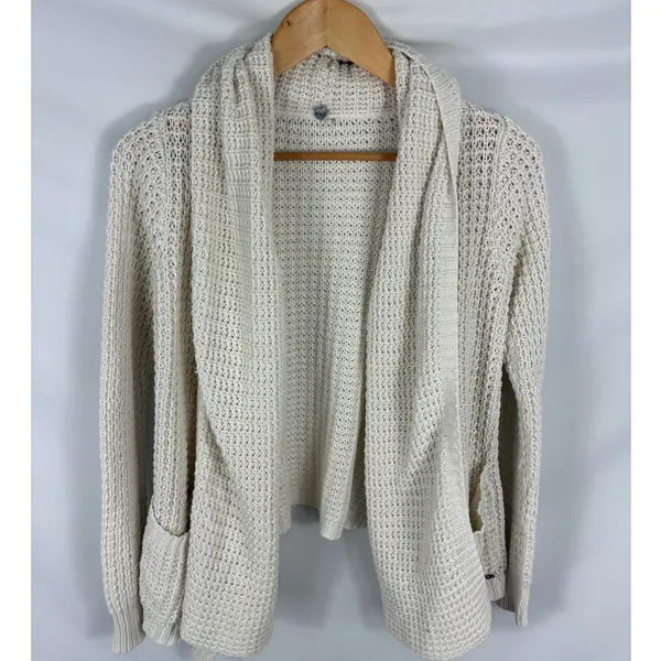 Ripcurl White Knit Cardigan sweater Size Small - Image 2
