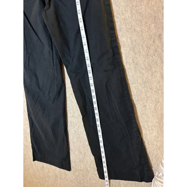 J.Crew Lizzie Wide Leg Pants Womens 24 Black Linen Blend High Rise - Image 6