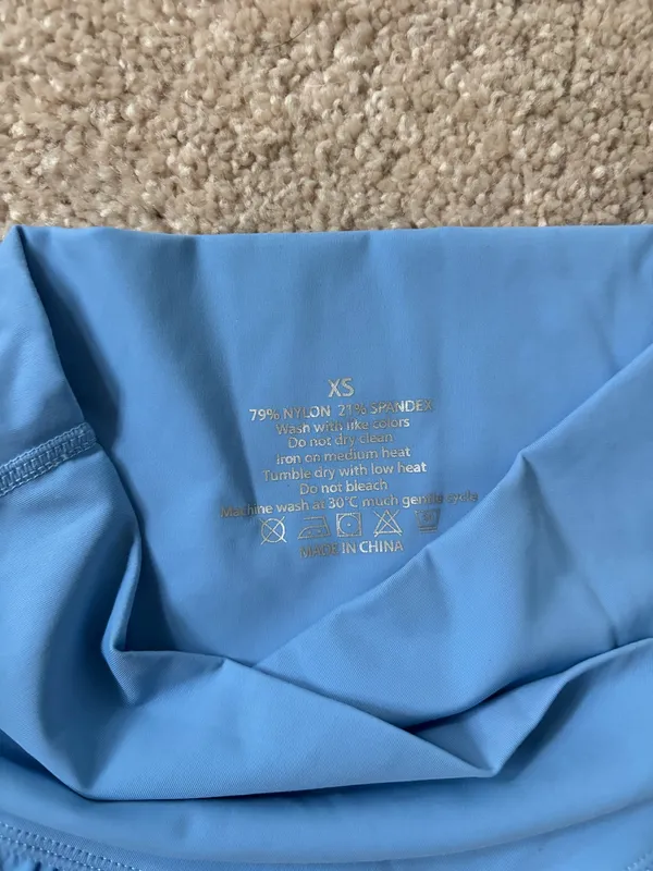 Blue Flowy Crossover Shorts Size XS - Image 2