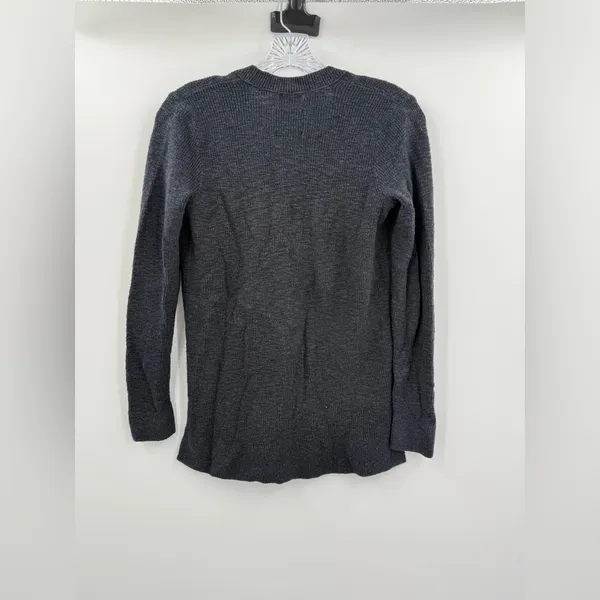 Abercrombie & Fitch Women's 100% Cotton Button‎ Up Cardigan Navy/Gray Size XS - Image 2