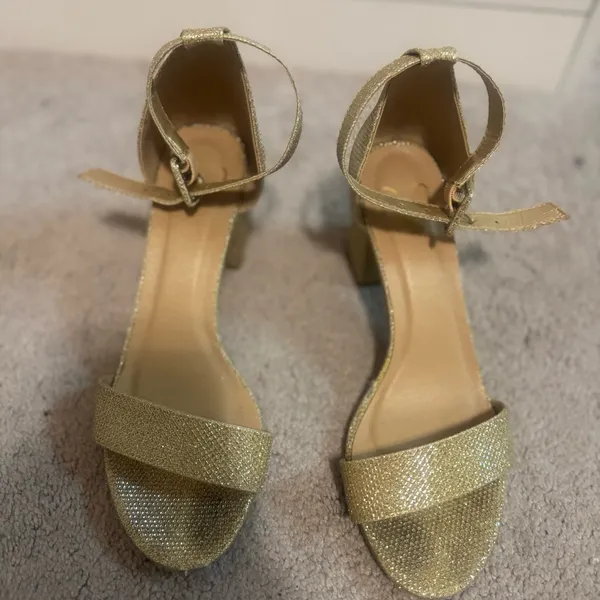Gold Lulus Heels - Image 3