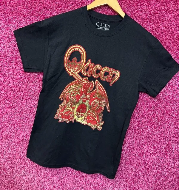 Queen A Night at the Opera Album Zodiac Crest Art Band Tee M - Image 3