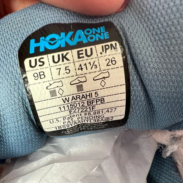 Hoka One One Arahi 5 Women's Running Shoes Blue Fog Provincial‎ Blue Size 9B - Image 6