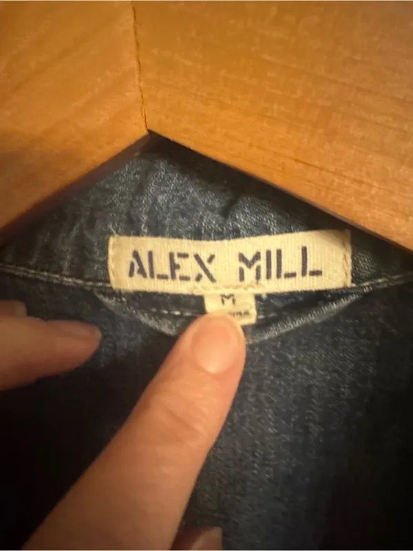 ALEX MILL Standard Denim Romper Blue Size M - Image 5