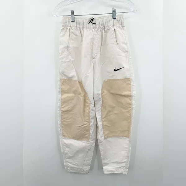 Nike Sportswear Swoosh Woven‎ Pants in Phantom/Sanddrift/Black Size XS - Image 2
