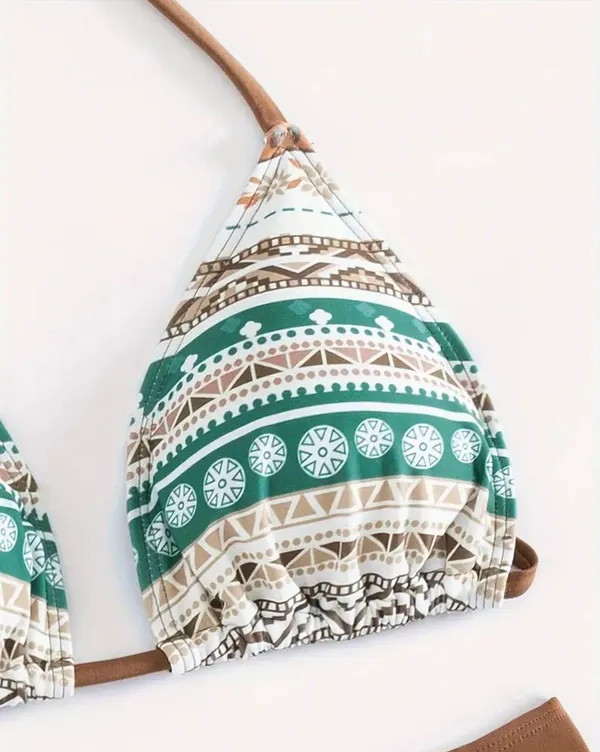 Andrea’s Deals NWT Tribal Print 3 Piece Set Bikini, SIZE M - Image 4