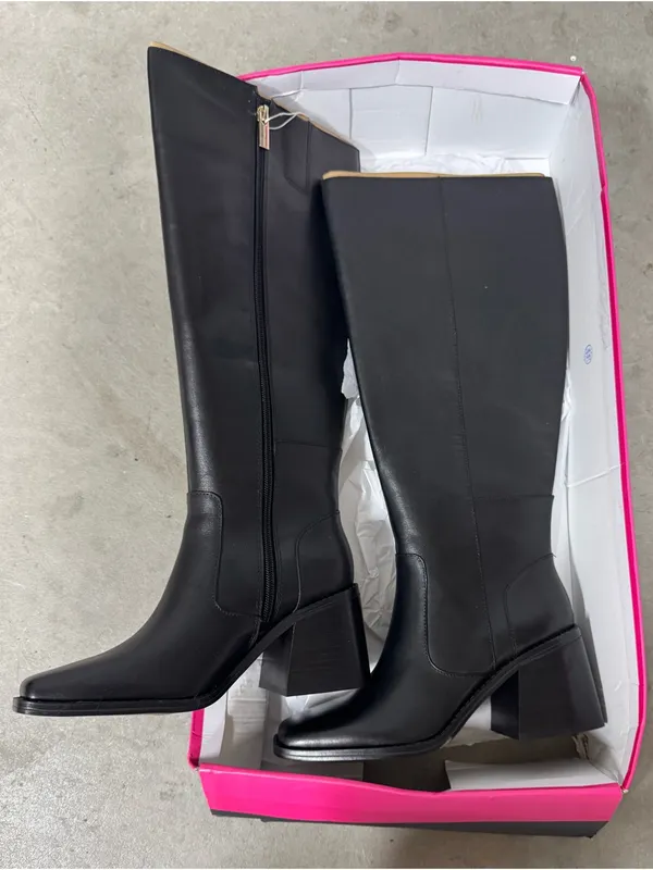 Vince Camuto Seshon Boot Black 6.5 M Wide Calf New Square Toe - Image 3