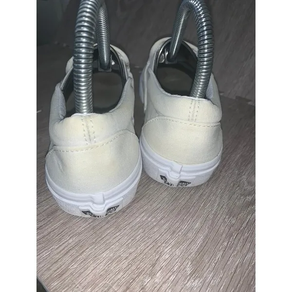 Vans Classic Slip-On‎ Unisex Shoes White Women's Size 6 Casual Skate Sneakers - Image 3