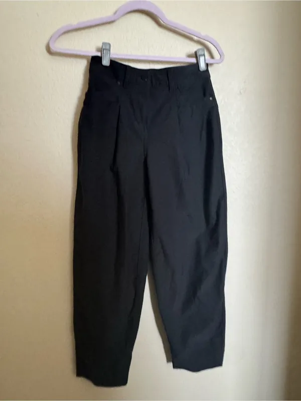 Lululemon City Sleek Barrel Leg Pant Sz 24 in‎ Black Utilitech - Image 4
