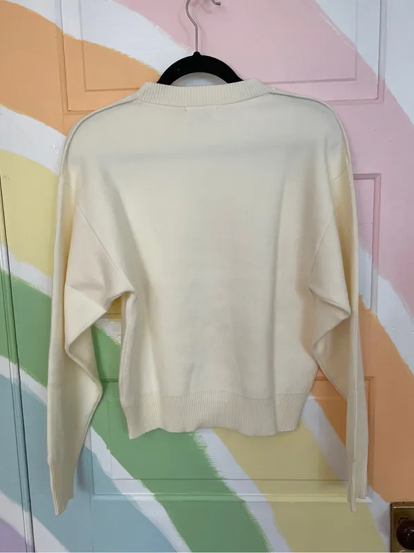 NWOT MESHKI Lauren Knit Trouser & Braxton Cozy Jumper Sweater Set in Ivory 🧡🎀 - Image 14