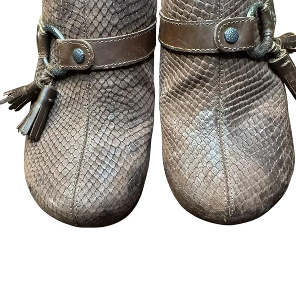 Dansko Clogs Shoes Womens Size 9.5 EU 40 Brown Leather‎ Tassel Slip On Comfort - Image 2