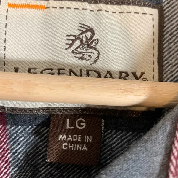 Legendary Whitetails Firelight Popover Flannel Shirt Size Large - Image 11