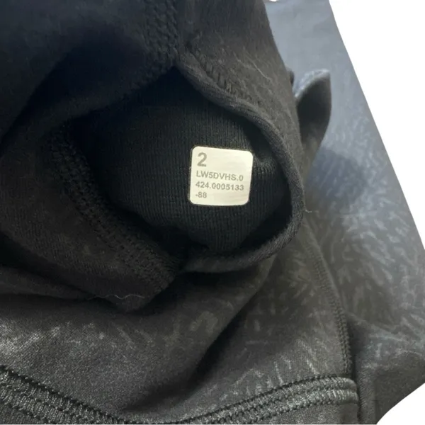 Lululemon Align High Rise Black Emboss Leggings - Image 5
