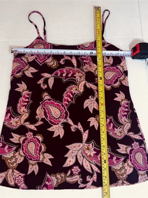 Show Me Your Mumu Estella Topslip S Burgundy Paisley Boho Y2K Cami Tank Resort - Image 9