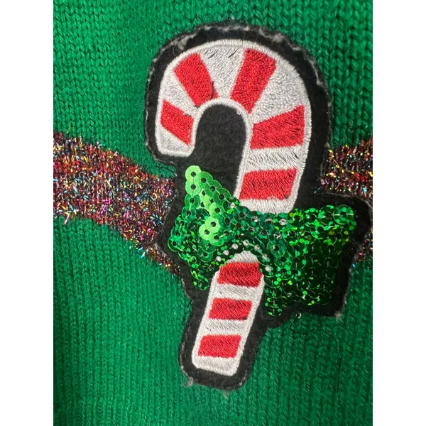 Women's Forever 21 Christmas Sweater Green/Red Size S. Ugly Christmas - Image 9
