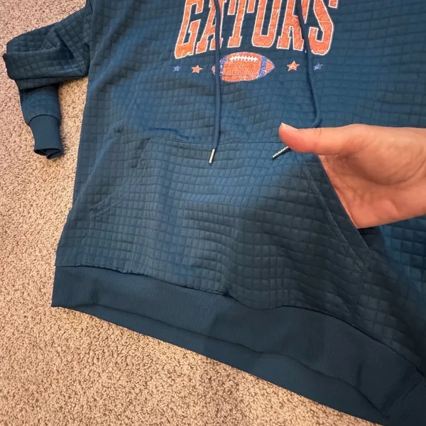 Florida Gators Hoodie Navy Blue Large NCAA Football Sweatshirt Cozy Gameday - Image 5