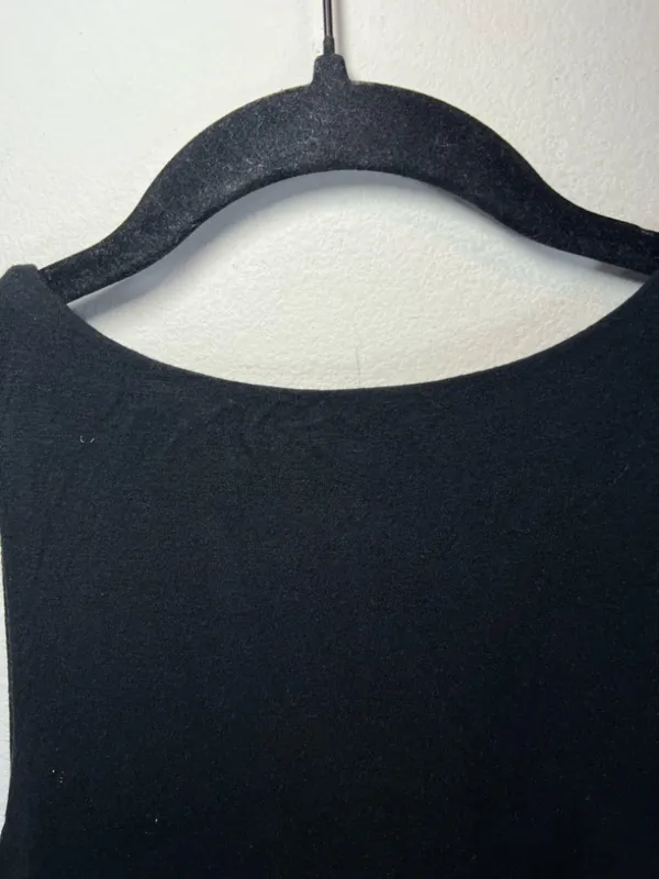 Athleta Santorini High Neck Dress Black Modal UPF 50 Stretch Travel Minimalist M - Image 10