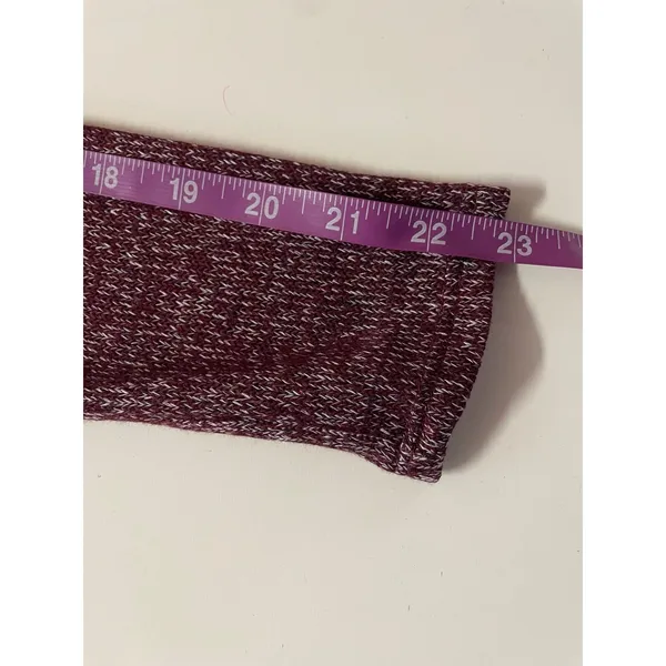 Wet Seal Burgundy Marled Lightweight Knit Open Front Cardigan Size M GUC - Image 8