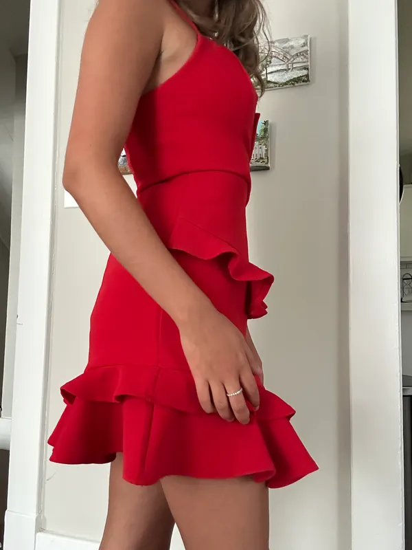 Saints + Secrets Red Dress - Image 5