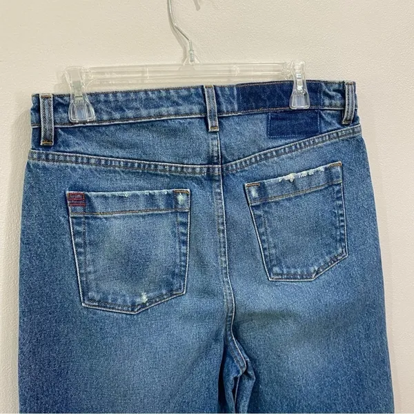 BDG Betty High Rise Distressed Raw Hem Wide Leg Cropped Culotte‎ Jeans Sz 28 - Image 7
