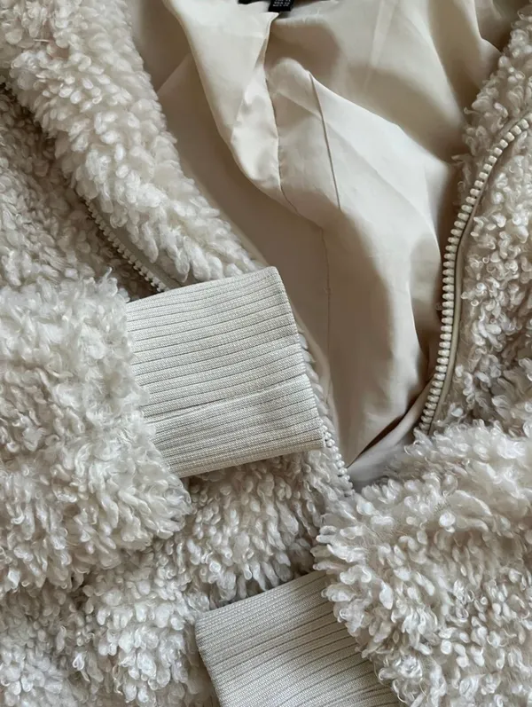ZARA Teddy Crop Jacket - Image 3