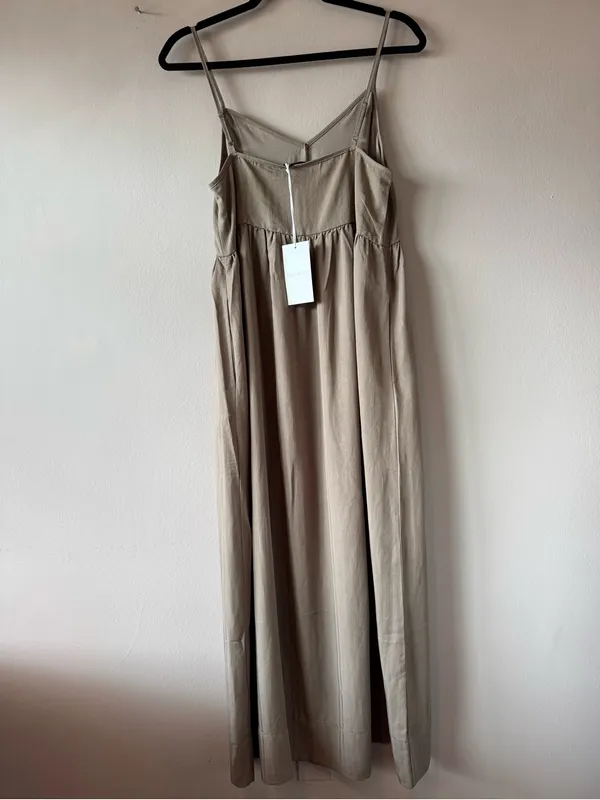 Cozy Earth‎ NWT Women’s Sunset Gathered Flowy Maxi Dress in Ebony Size XS - Image 8