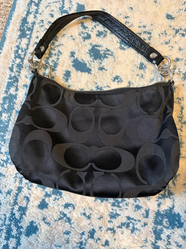 Coach Vintage Bag Leather Shoulder Black - Image 2
