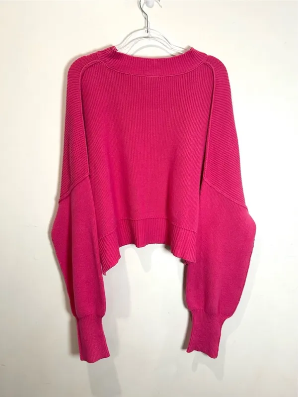 Free People Easy Street Pullover Cropped Sweater - Image 5