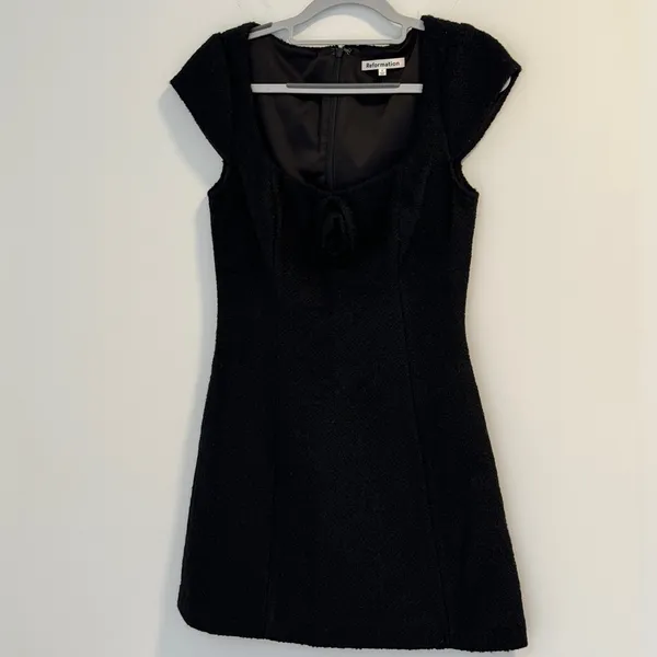 Reformation black mini dress - Image 4