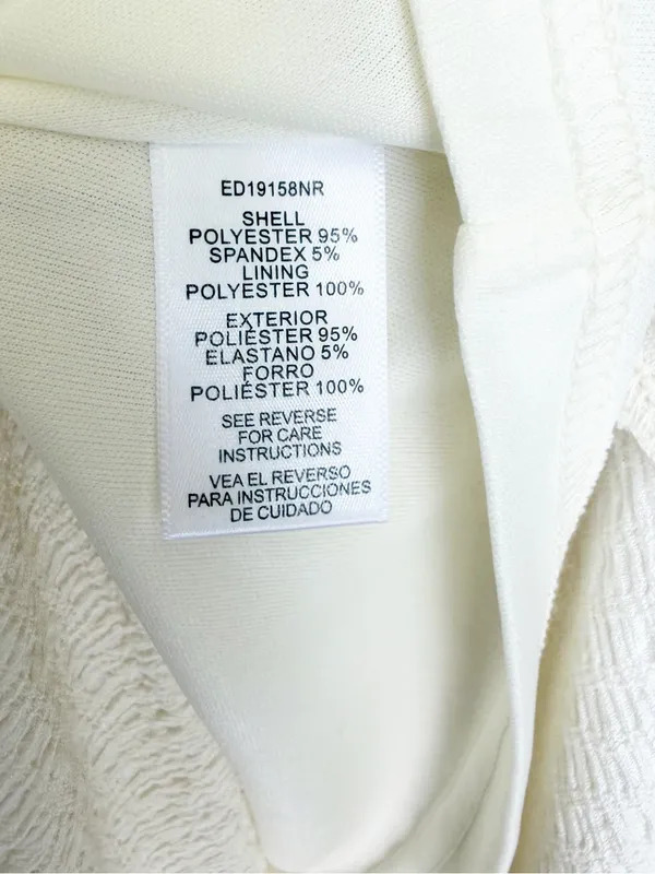 NWT SALTED HOUSES Boutique Collared Button-Front Midi Dress in Ivory Size Medium - Image 7