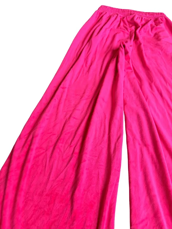 Offline by Aerie Pink Wide Leg Sweat Pants Velvet Stretch Velour Size XS Women's - Image 10